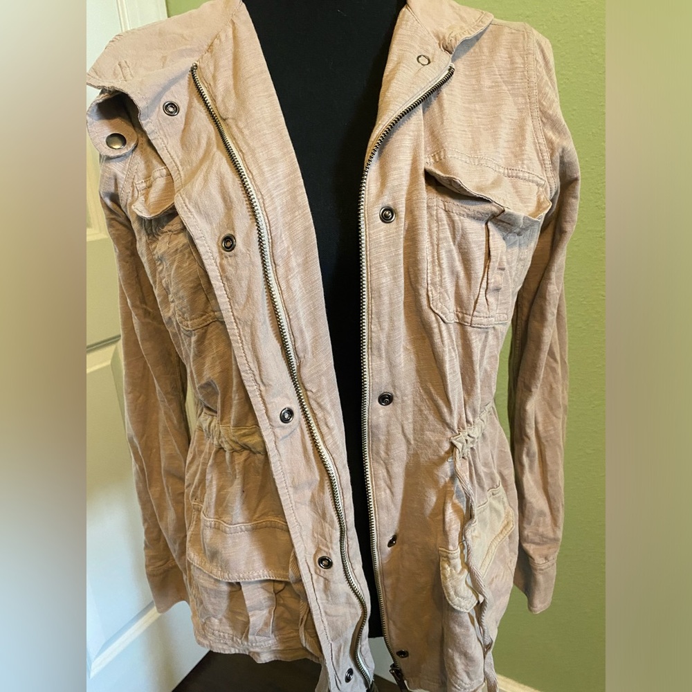 J. Crew Tan Utility Jacket - Picture 2 of 8